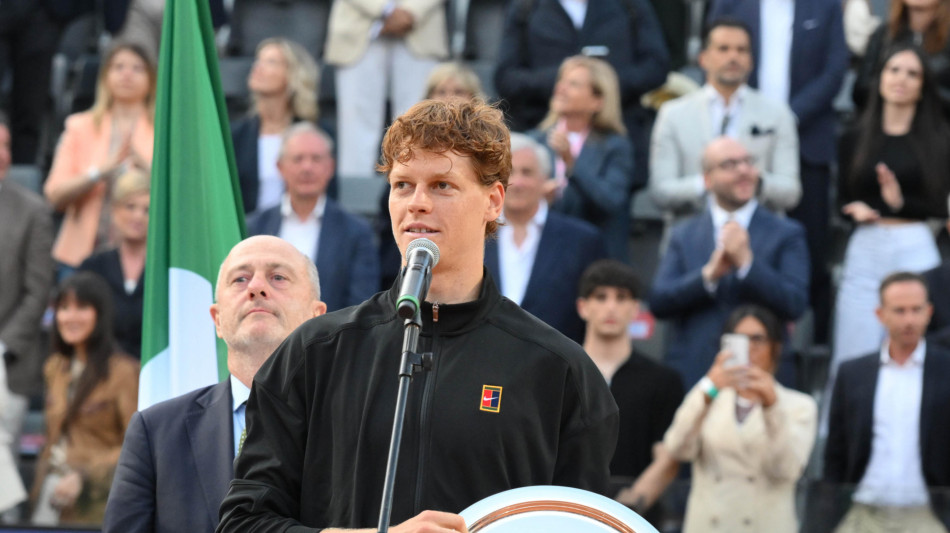 Sinner 'non è il risultato che speravo a Roma, ma sono grato'