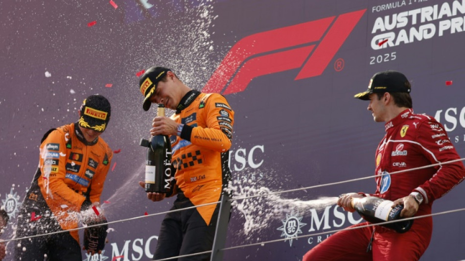 Norris resists Piastri to lead dominant McLaren 1-2 in Austria