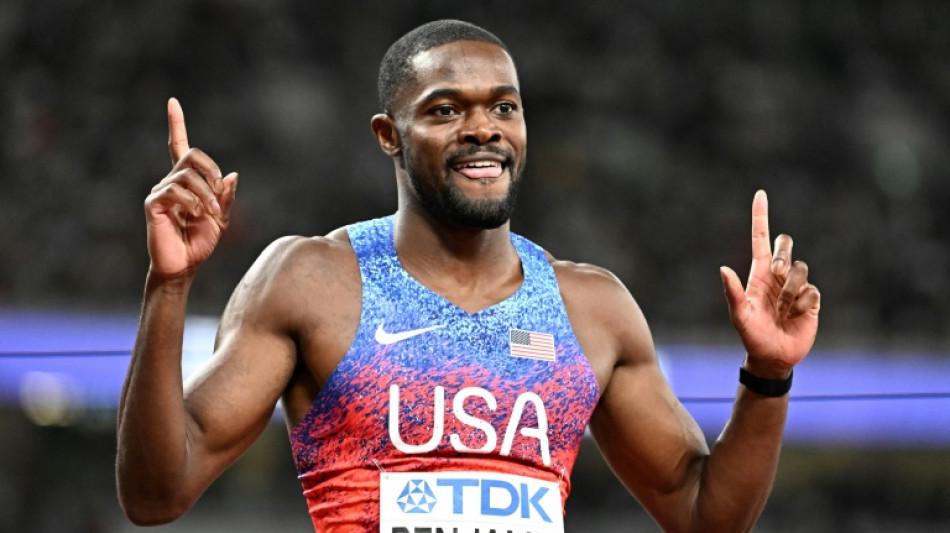 Benjamin outpaces Warholm for world 400m hurdles title