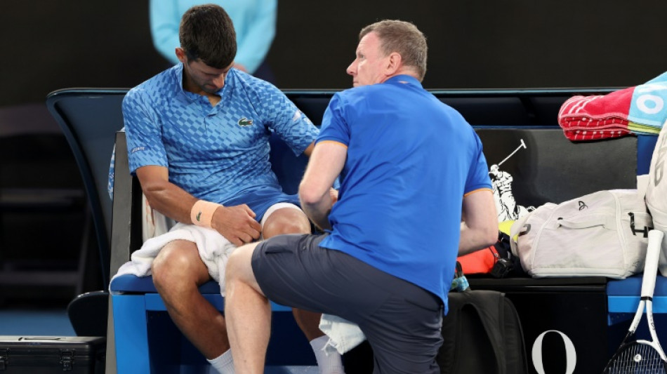 Tennis: Djokovic jouait &agrave; Melbourne avec une d&eacute;chirure de trois centim&egrave;tres 
