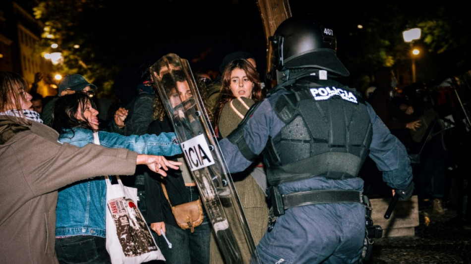 Polizei in Portugal r&auml;umt abermals Protestlager gegen Wohnungsnot