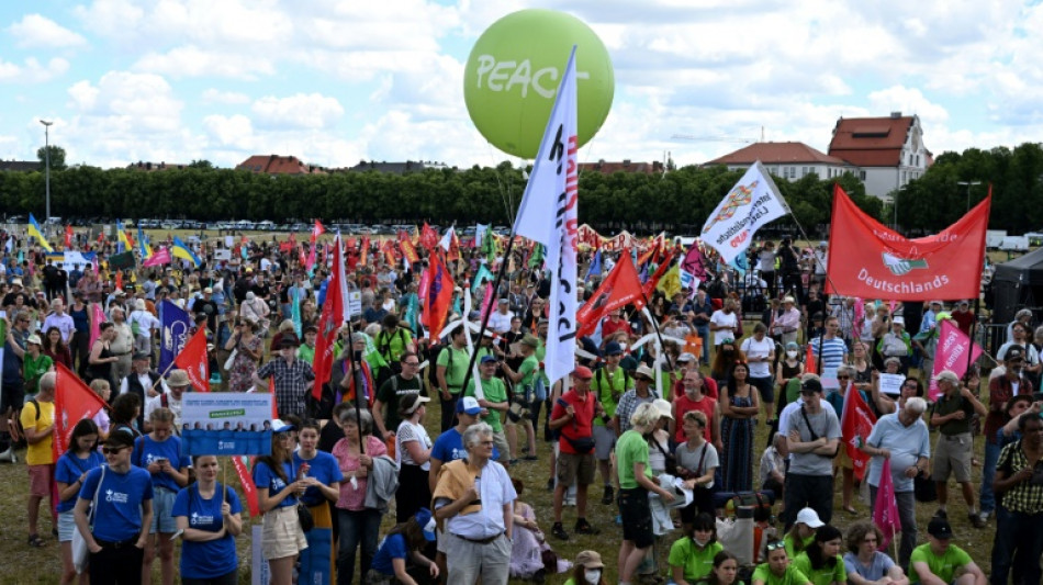 Zun&auml;chst nur wenige Teilnehmer bei Protesten gegen G7-Gipfel in M&uuml;nchen