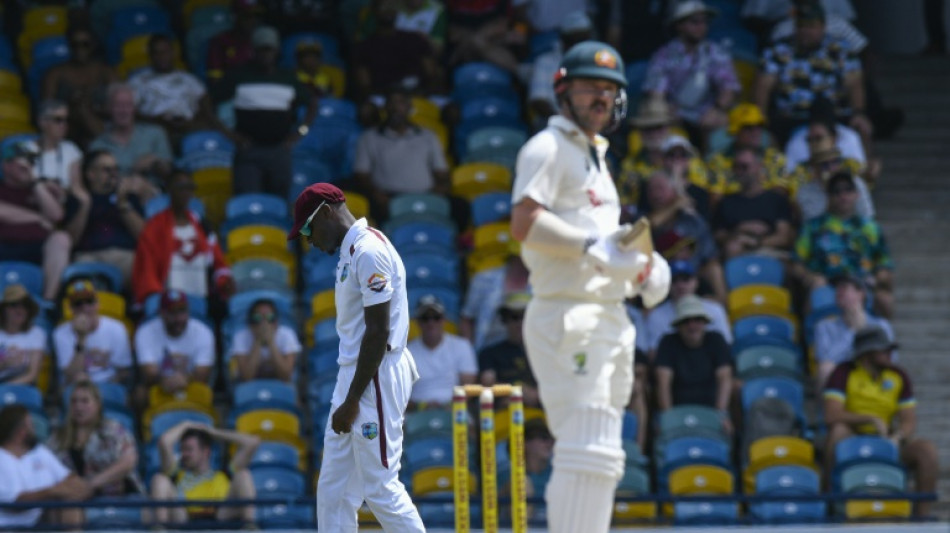 West Indies face daunting chase to win 1st Test against Australia
