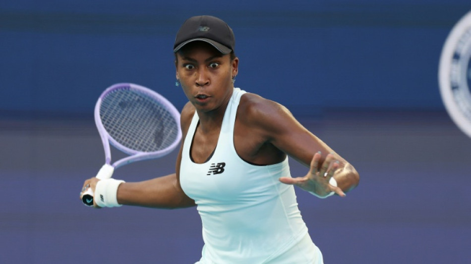 Gauff rallies to avance at Miami Open