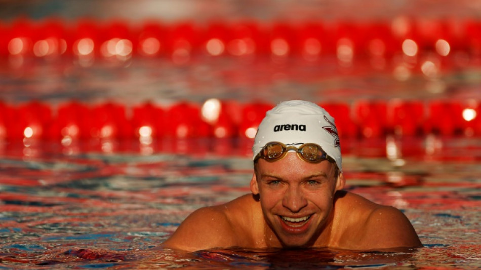 Natation: L&eacute;on Marchand acc&eacute;l&egrave;re en Californie avec une victoire sur 100 m papillon