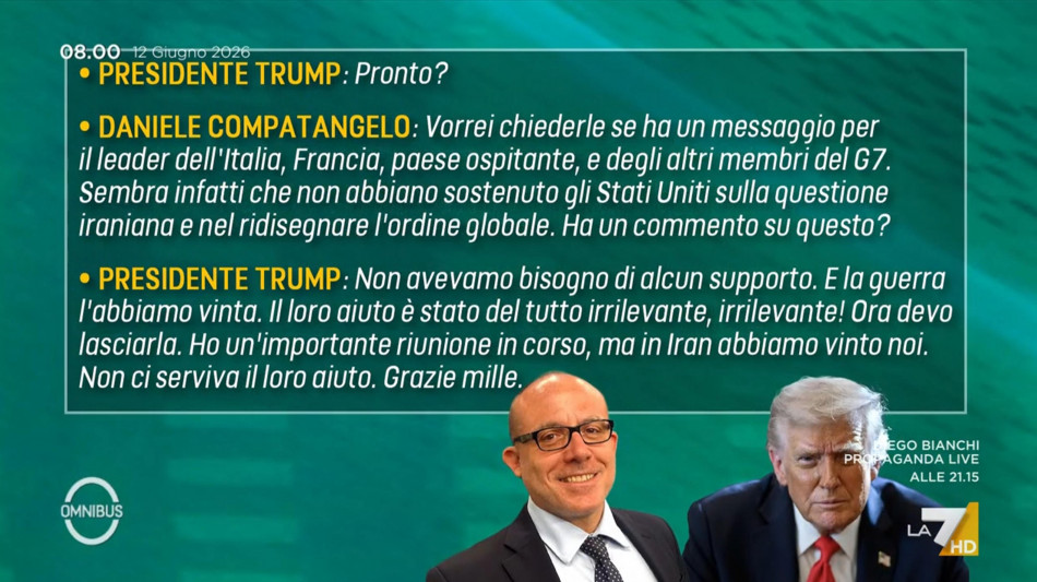 &Egrave; morto Daniele Compatangelo, corrispondente La7 a Washington