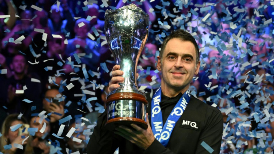 Snooker: 8e championnat britannique pour la l&eacute;gende O'Sullivan, mais sans le m&ecirc;me "enthousiasme"