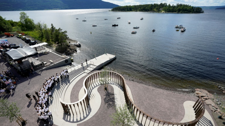 Mahnmal f&uuml;r Opfer der Terroranschl&auml;ge von 2011 in Norwegen eingeweiht