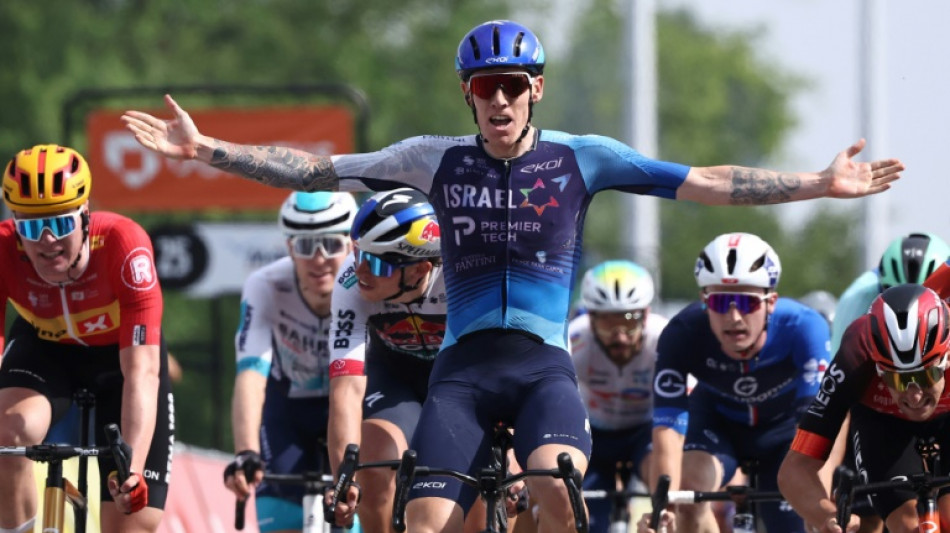 Stewart sprints to Dauphine fifth stage win, Evenepoel holds lead
