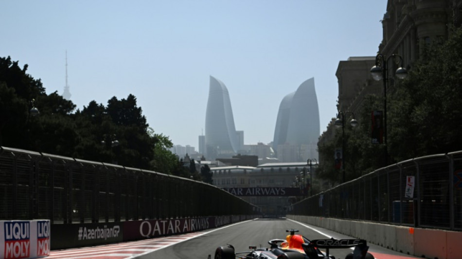 Verstappen tops fiery Baku practice