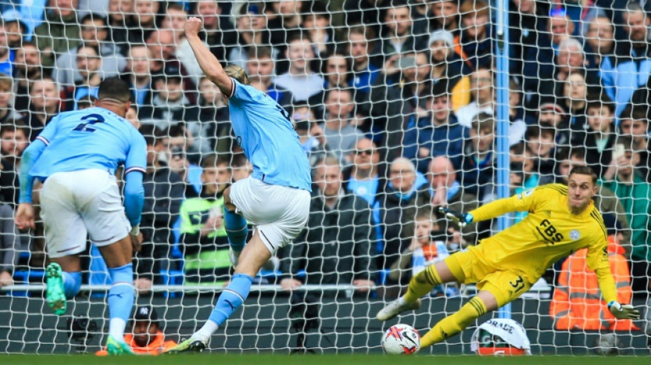 Haaland equals Premier League goals record as Man City close on Arsenal