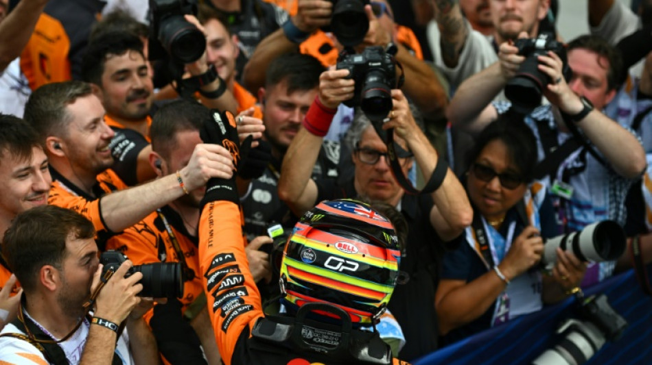 Three in a row Piastri wins in Miami to lead McLaren one-two