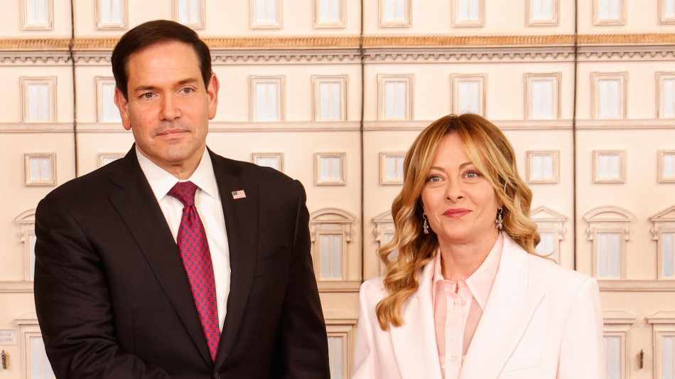 Meloni riceve Rubio a Palazzo Chigi, al via l'incontro