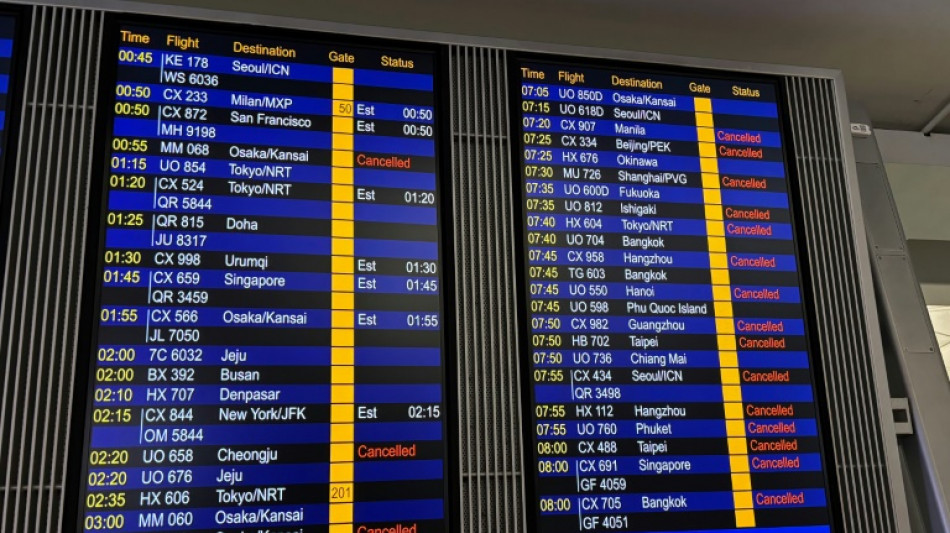 Typhon Wipha: Hong Kong décrète le niveau d'alerte maximal et fait suspendre 500 vols