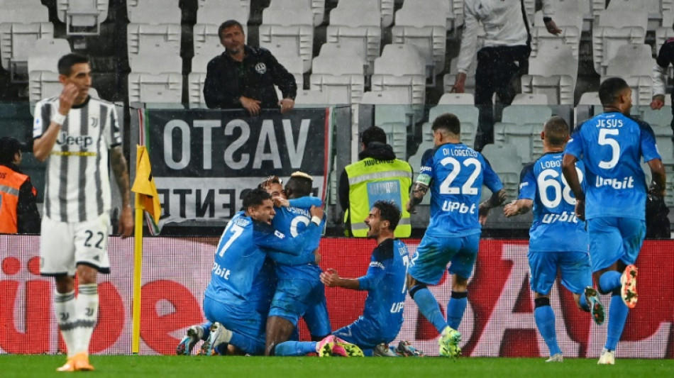 Raspadori smashes Napoli past Juve and to the brink of title glory
