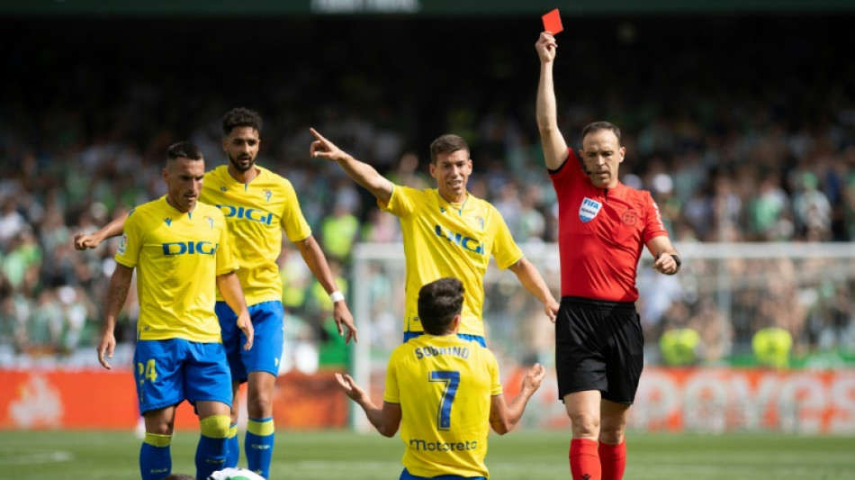 Nine-man Betis tumble at home against Cadiz