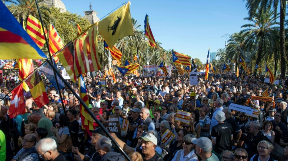 Independentistas catalanes conmemoran refer&eacute;ndum de secesi&oacute;n de 2017