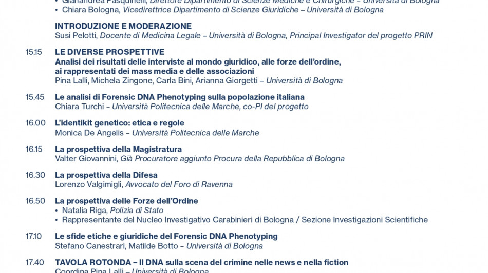 Le nuove frontiere del Dna, "testimone oculare" del delitto