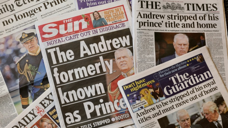 Los brit&aacute;nicos celebran el fin del "pr&iacute;ncipe Andr&eacute;s", s&iacute;mbolo de esc&aacute;ndalo y verg&uuml;enza