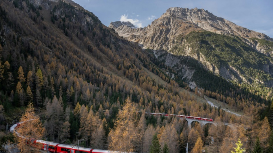 El tren m&aacute;s largo del mundo, en los Alpes suizos