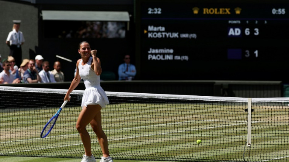 Kostyuk powers into second straight Slam semi-final at Wimbledon