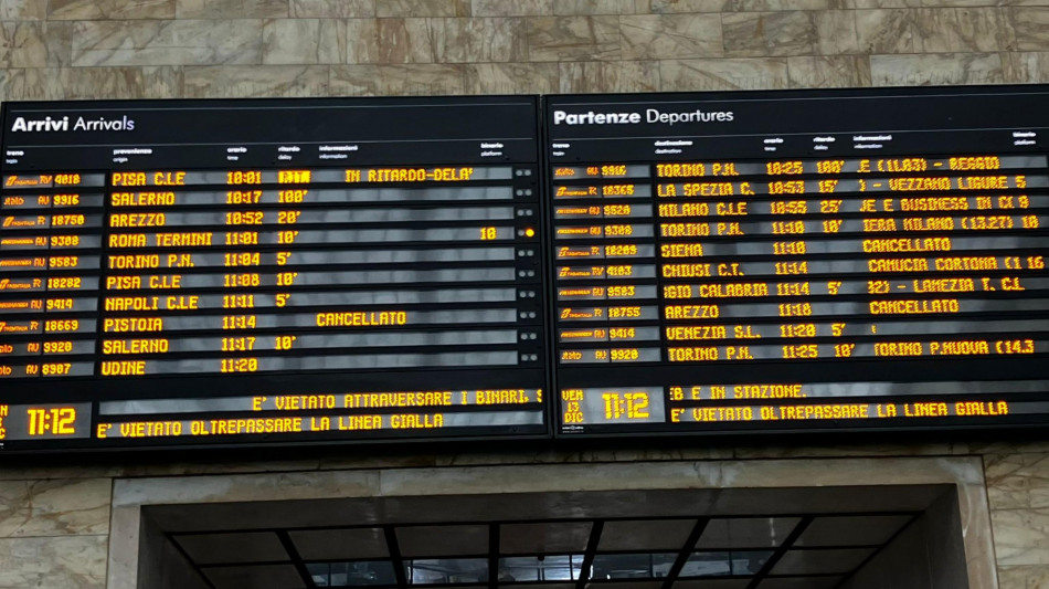A Roma ritardo treni fino a 100 minuti, 'guasto su alta velocit&agrave;
