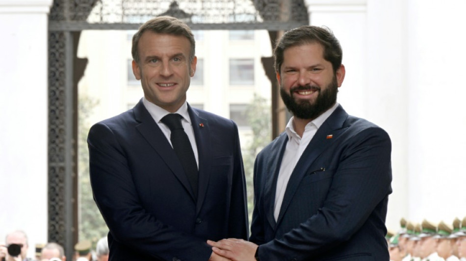 Macron elogia em Santiago renova&ccedil;&atilde;o de acordo entre Chile e UE