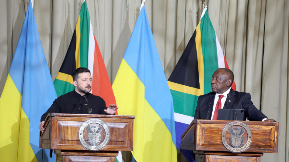 Zelensky conta anche sul sostegno del Sudafrica per la pace
