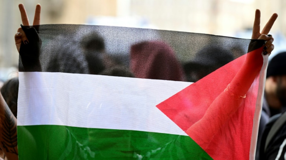 Festnahmen bei propal&auml;stinensischer Kundgebung nach Gaza-Einigung in Berlin