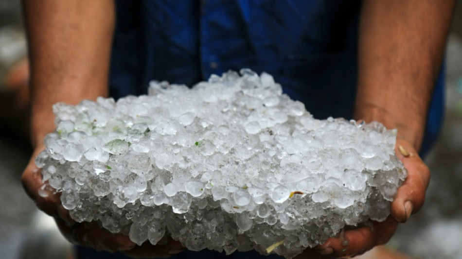 Sudden hailstorm lashes Egypt's Alexandria