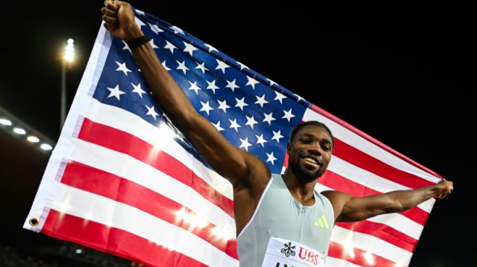 Lyles scorches to 200m victory at Zurich Diamond League