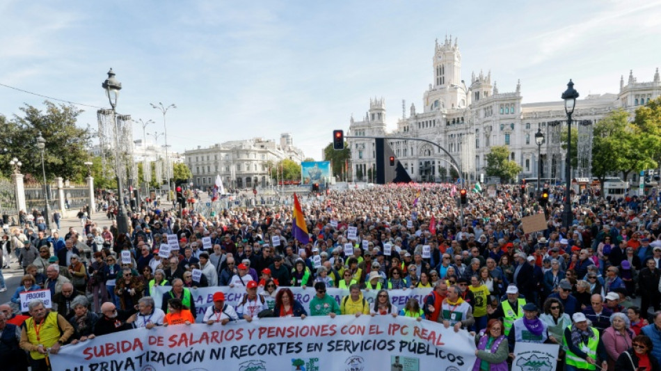 Massendemonstration f&uuml;r Erhalt des staatlichen Rentensystems in Spanien